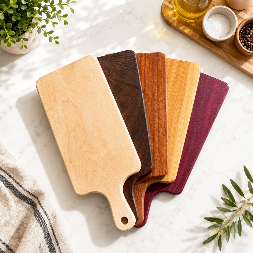 Personalized Hardwood Charcuterie Board – Custom Engraved Serving Cheese Board