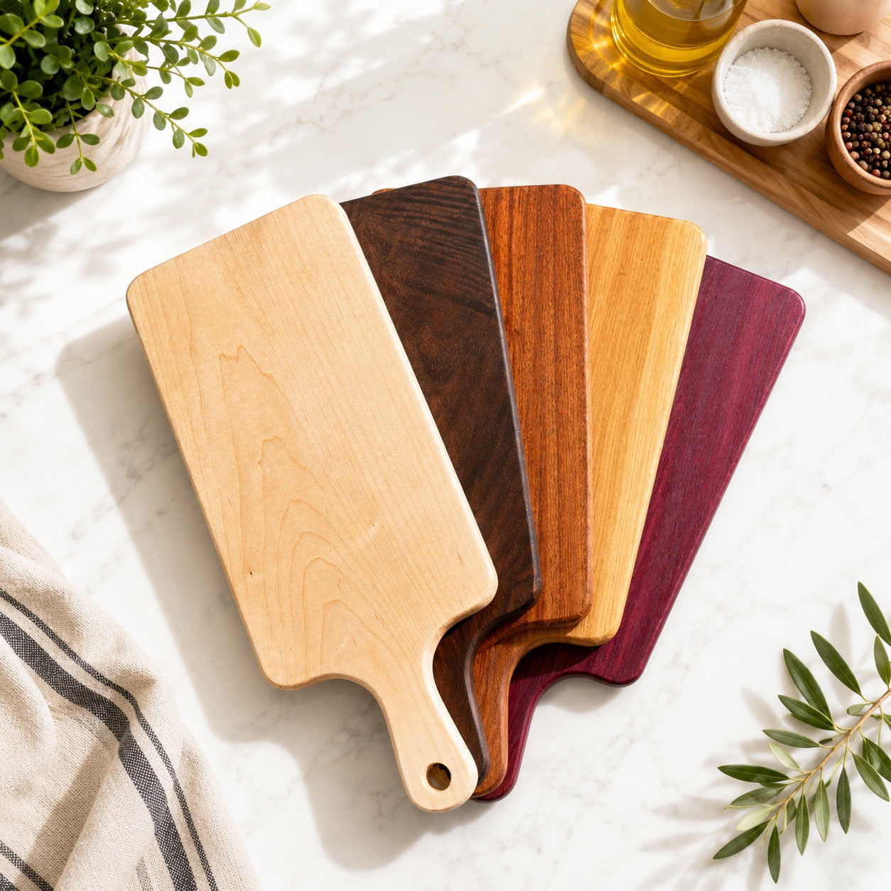 Personalized Hardwood Charcuterie Board – Custom Engraved Serving Cheese Board