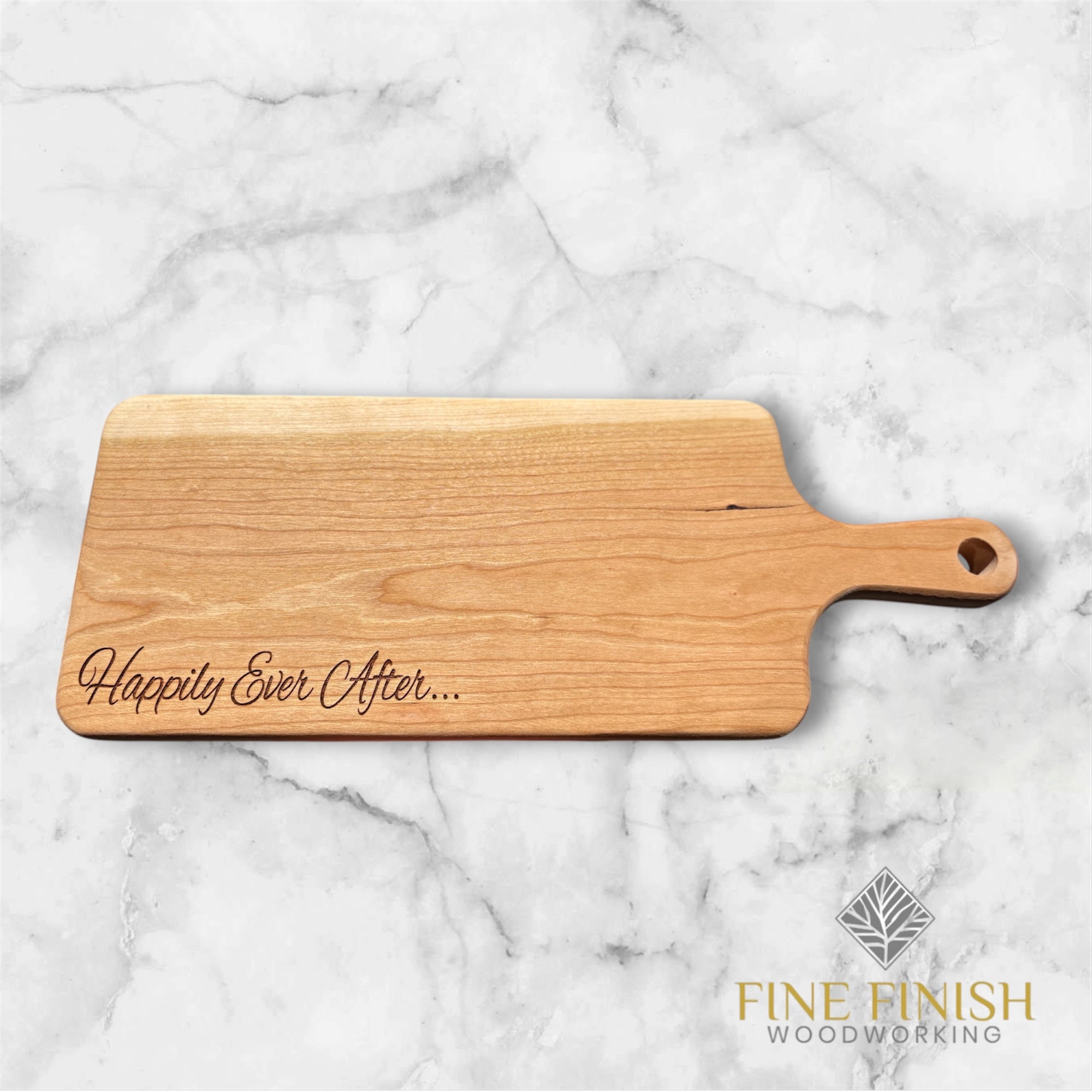 Personalized Hardwood Charcuterie Board – Custom Engraved Serving Cheese Board
