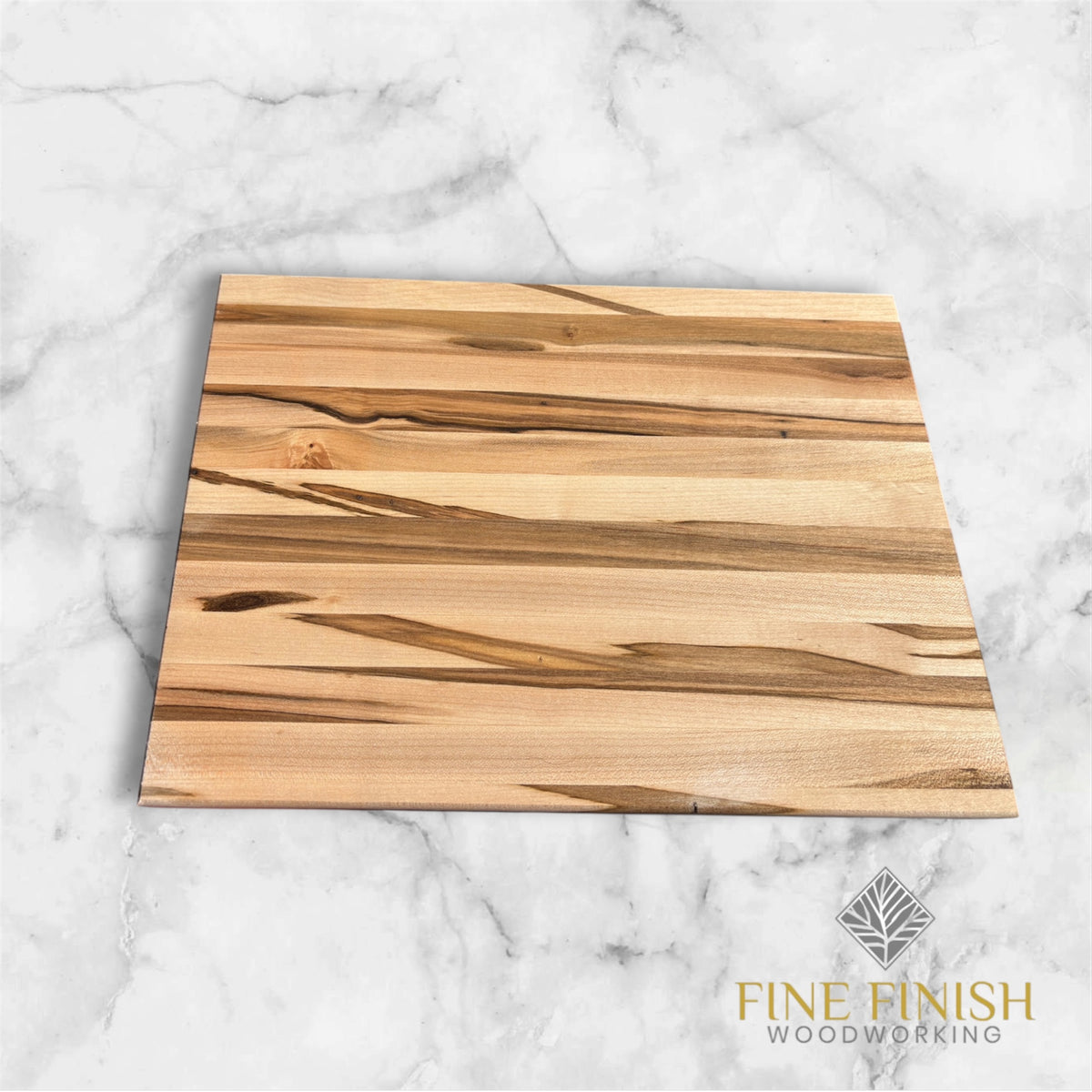 Personalized Wooden Edge Grain Cutting Board | Walnut, Maple, Sapele & Ambrosia Maple