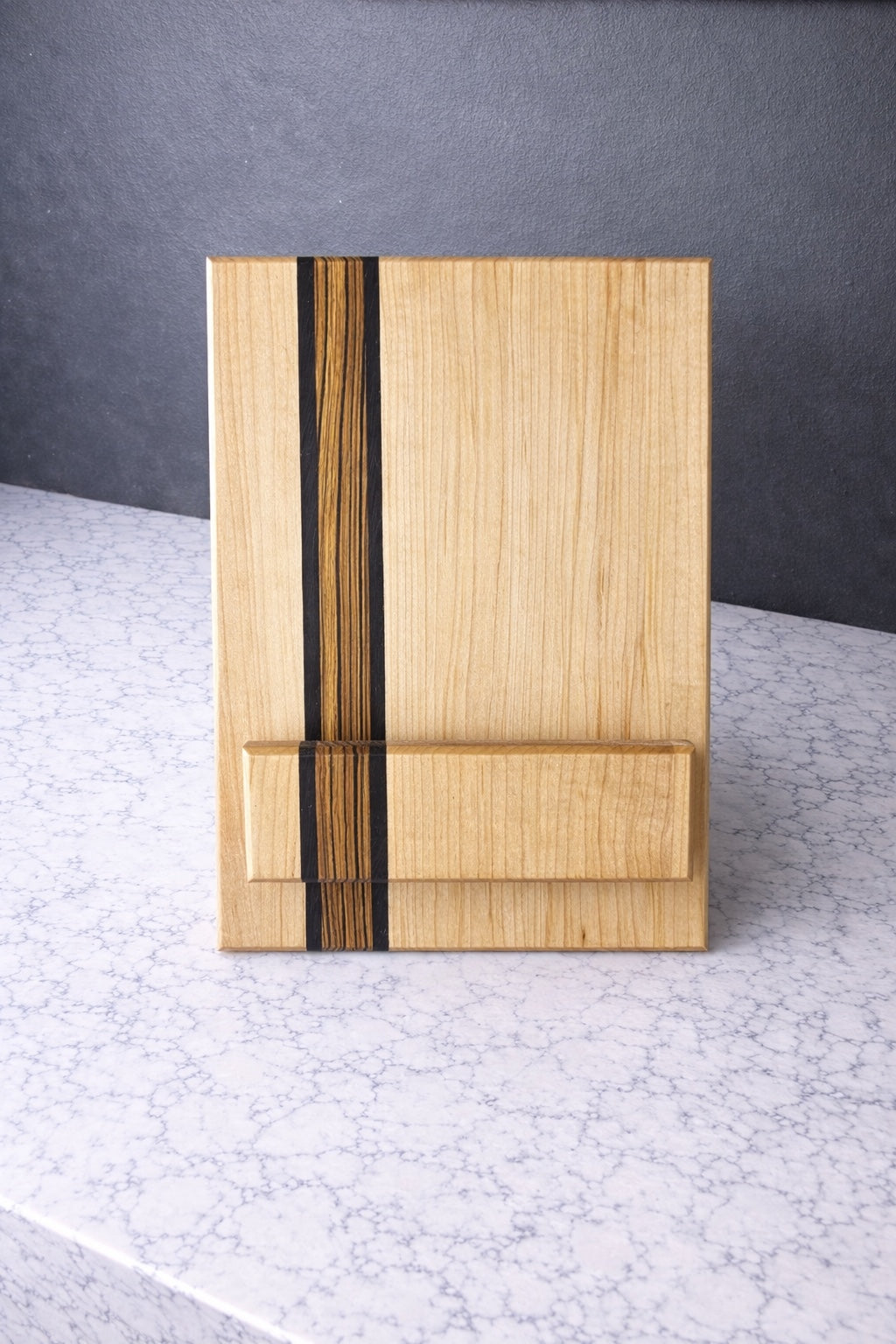 Cookbook Stand & Matching Board Set — Maple