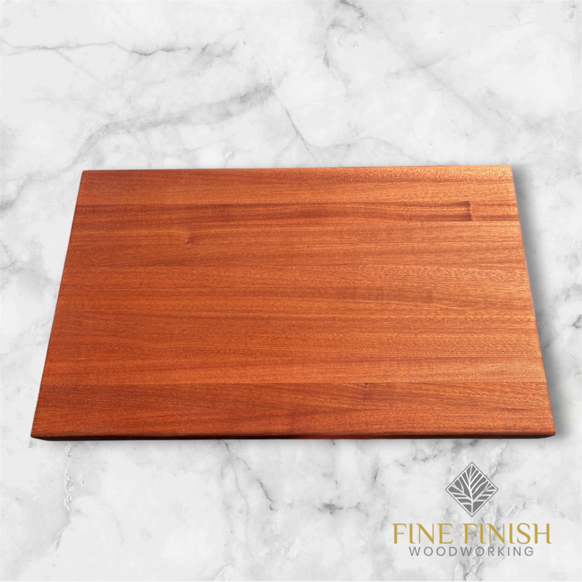 Personalized Wooden Edge Grain Cutting Board | Walnut, Maple, Sapele & Ambrosia Maple