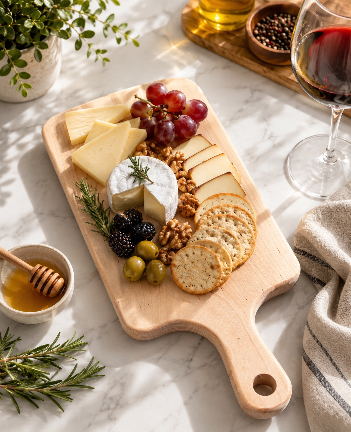 Personalized Hardwood Charcuterie Board – Custom Engraved Serving Cheese Board