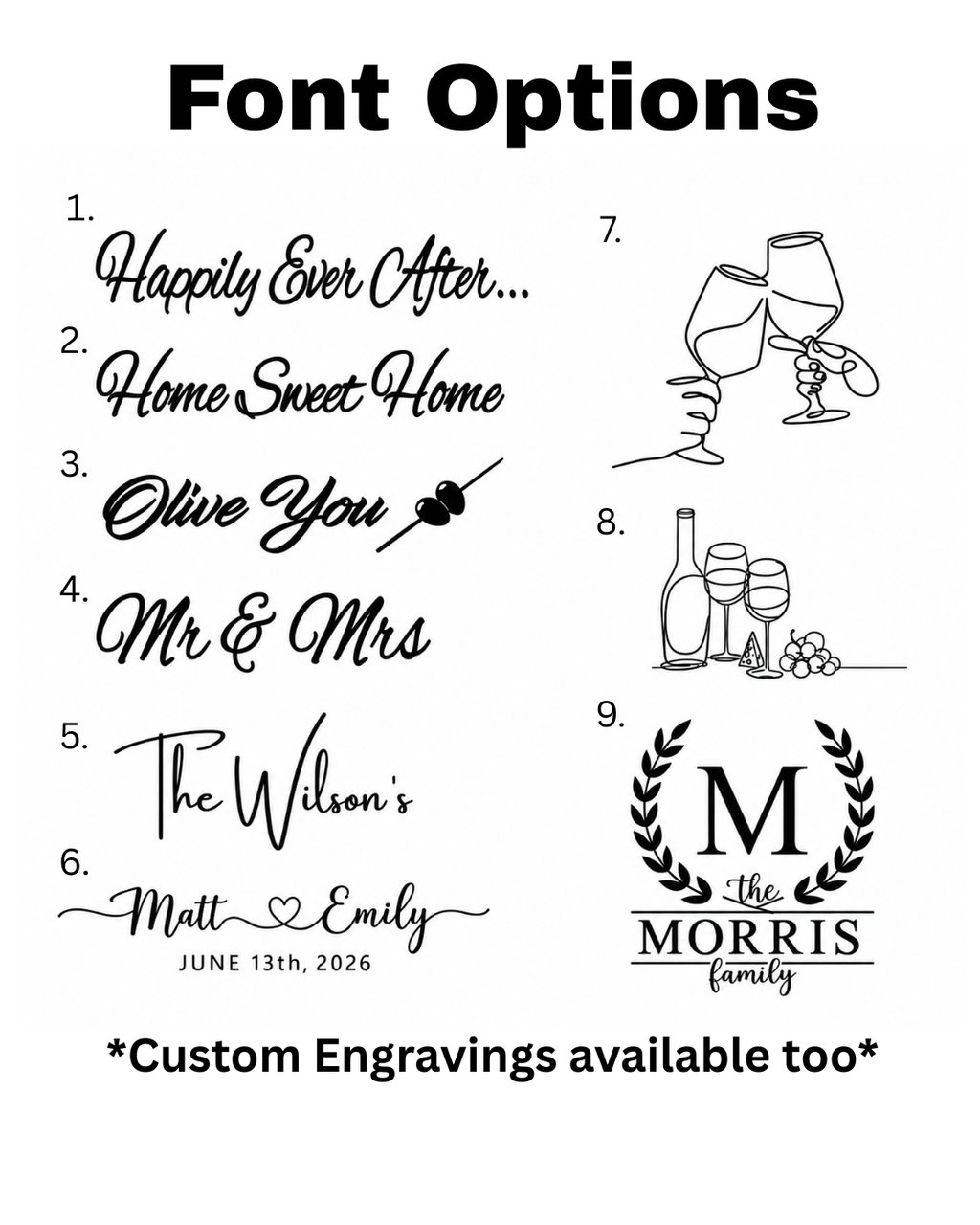 Personalized Hardwood Charcuterie Board – Custom Engraved Serving Cheese Board